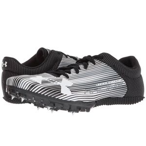 Under Armour Kick Sprint Mens Spikes Black/White